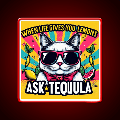 Ask Tequila Party Drink Tequila Led Neon Sign Rgb Color - Shineneon