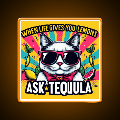 Ask Tequila Party Drink Tequila Led Neon Sign Rgb Color - Shineneon