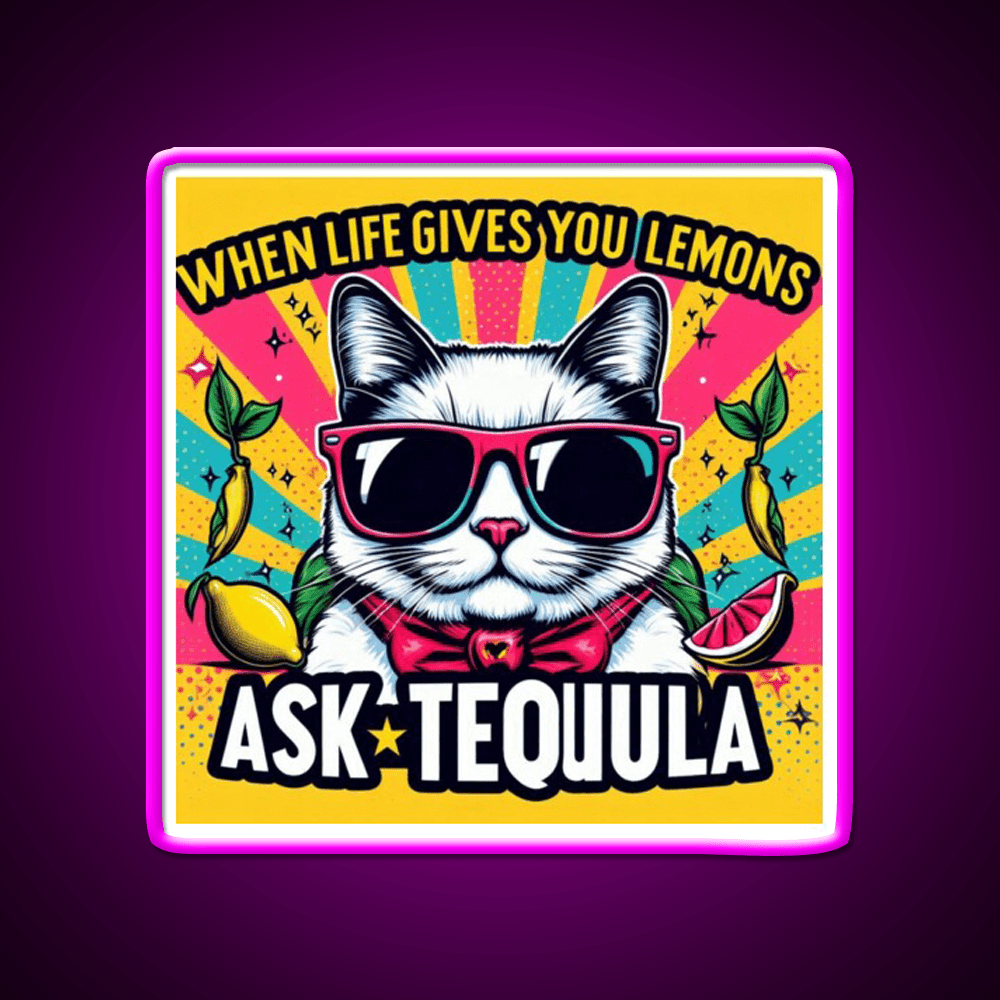 Ask Tequila Party Drink Tequila Led Neon Sign Rgb Color - Shineneon