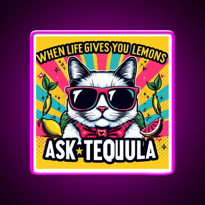 Ask Tequila Party Drink Tequila Led Neon Sign Rgb Color - Shineneon