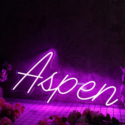 Aspen Purple Led Neon Sign - Shineneon