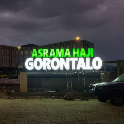 Asrama Haji Gorontalo 3D Frontlit Letters Metal Led Sign - Shineneon