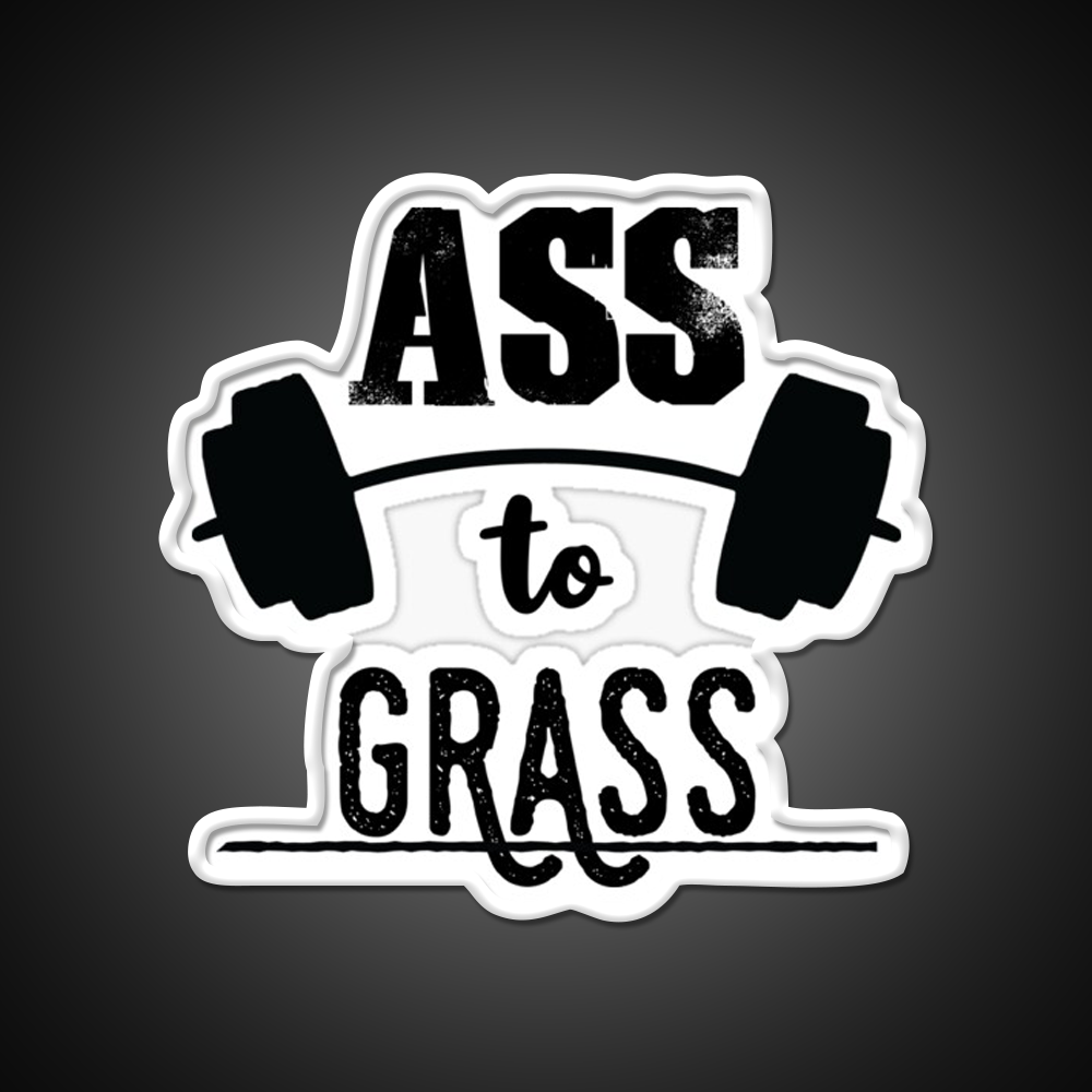 Ass To Grass Gym Fitness Led Neon Sign Rgb Color