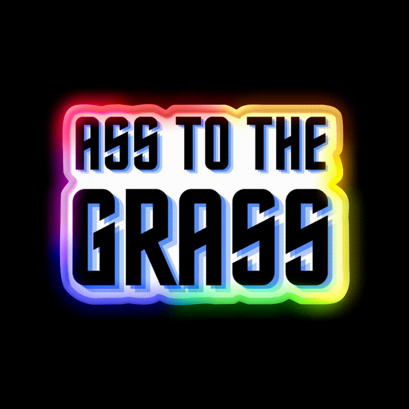 Ass To The Grass Gym Fitness Led Neon Sign Rgb Color