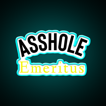 Asshole Emeritus Man Cave Bar Led Neon Sign Rgb Color