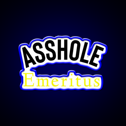 Asshole Emeritus Man Cave Bar Led Neon Sign Rgb Color