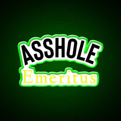 Asshole Emeritus Man Cave Bar Led Neon Sign Rgb Color