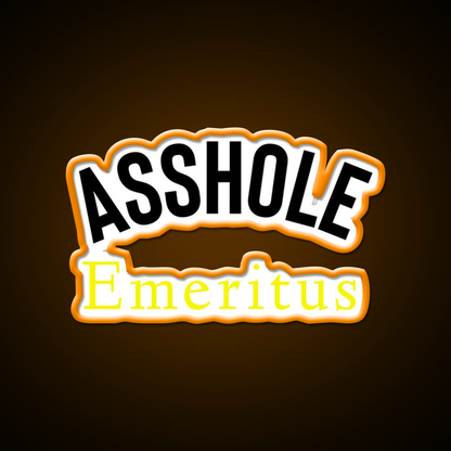 Asshole Emeritus Man Cave Bar Led Neon Sign Rgb Color