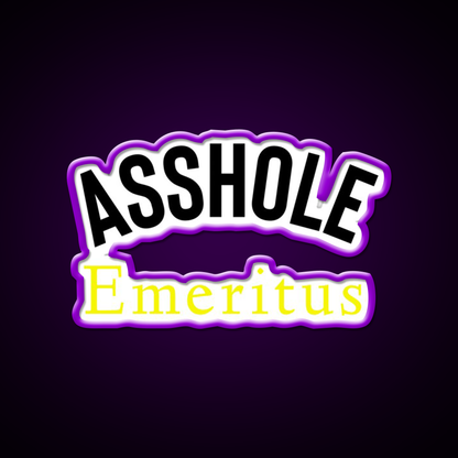 Asshole Emeritus Man Cave Bar Led Neon Sign Rgb Color