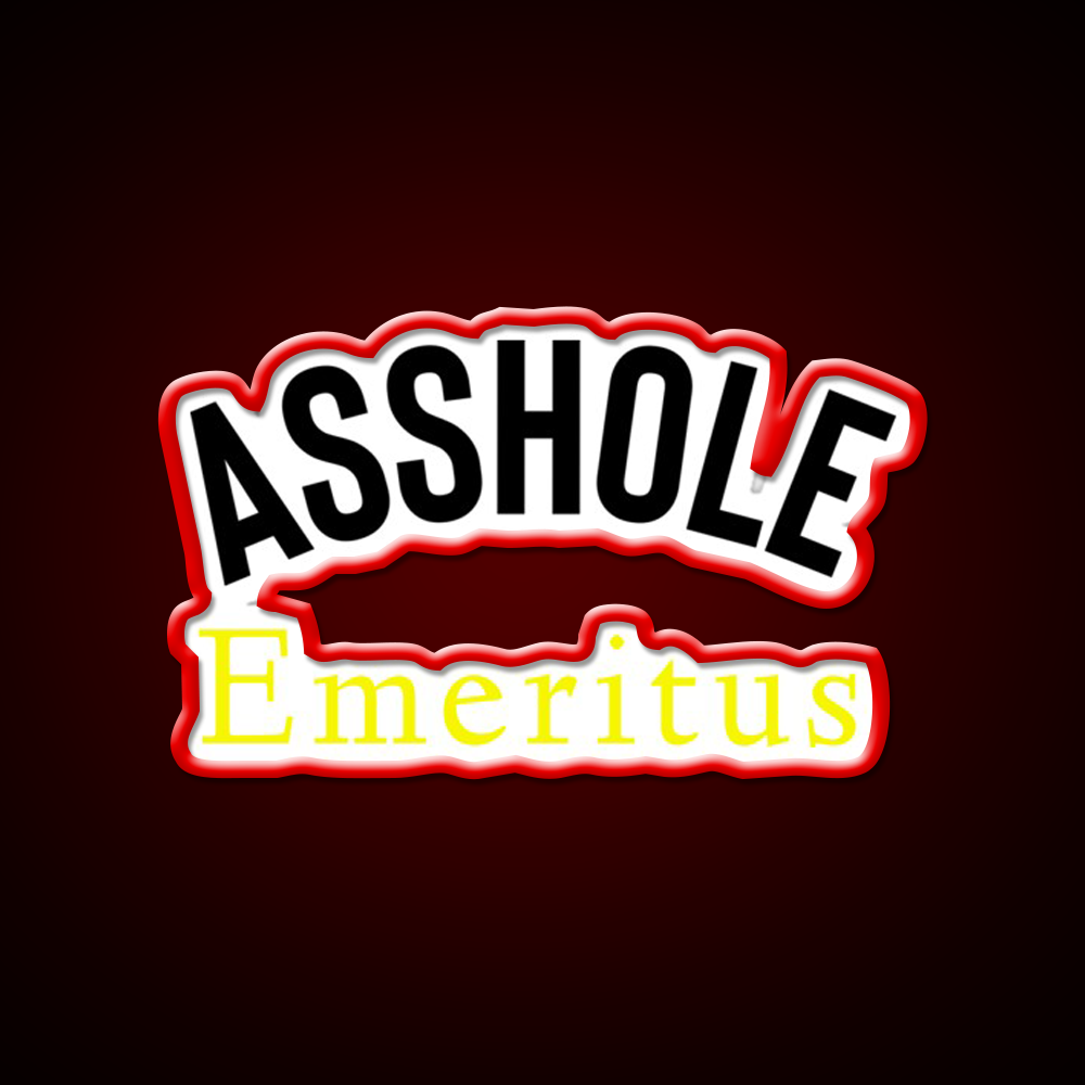 Asshole Emeritus Man Cave Bar Led Neon Sign Rgb Color