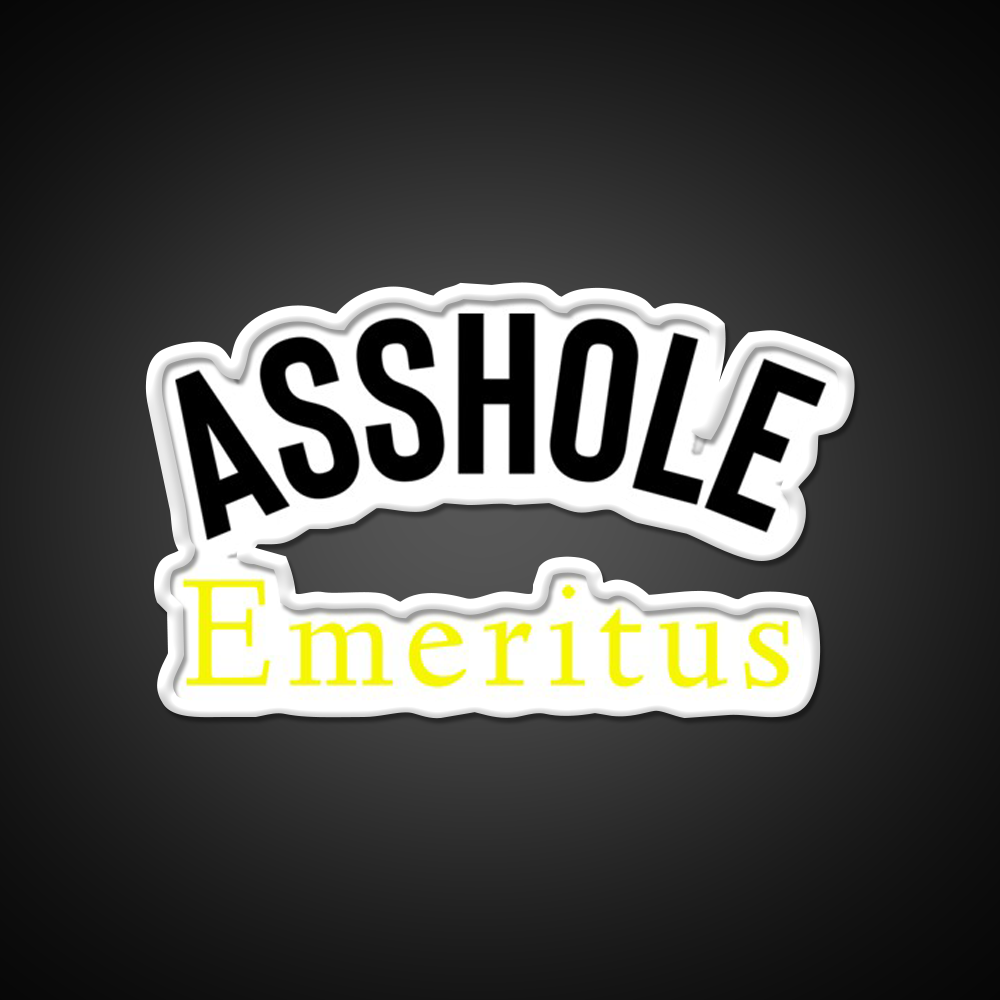 Asshole Emeritus Man Cave Bar Led Neon Sign Rgb Color
