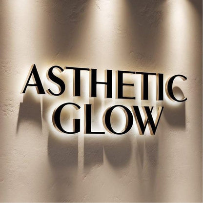 Asthetic Glow 3D Backlit Channel Letters Led Light Sign - Shineneon