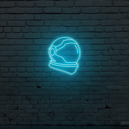 Astro Head Blue Led Neon Sign For Space-Themed Decor | Shineneon