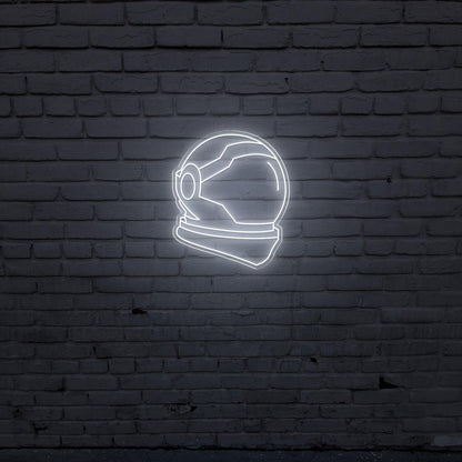 Astro Head Blue Led Neon Sign For Space-Themed Decor | Shineneon