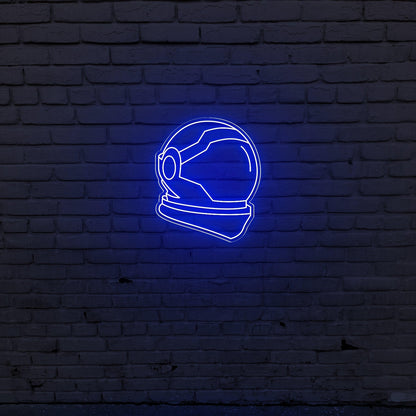 Astro Head Blue Led Neon Sign For Space-Themed Decor | Shineneon