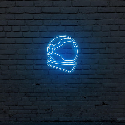 Astro Head Blue Led Neon Sign For Space-Themed Decor | Shineneon