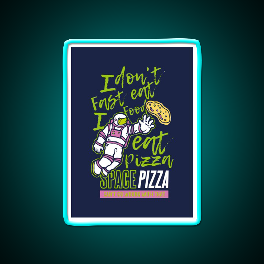 Astro Pizza Fast Food Led Neon Sign For Burger Place Rgb Color