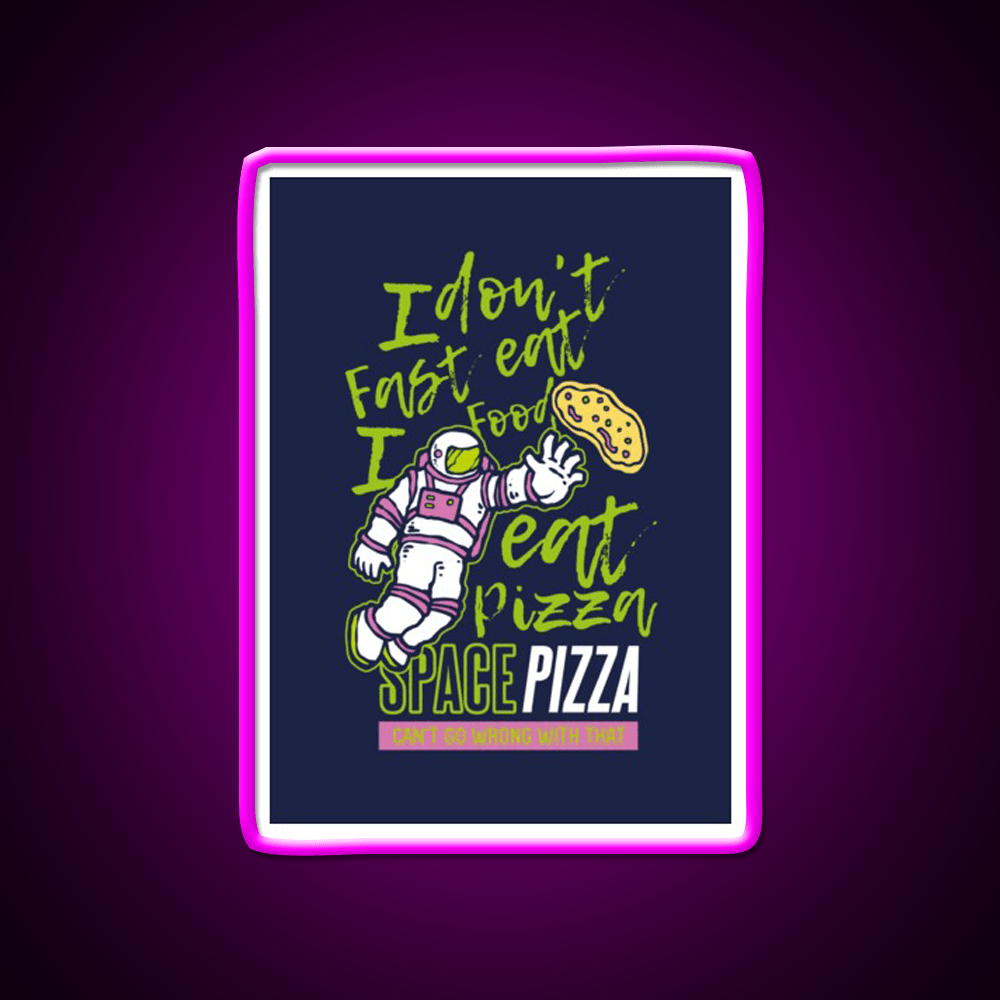 Astro Pizza Fast Food Led Neon Sign For Burger Place Rgb Color - Shineneon