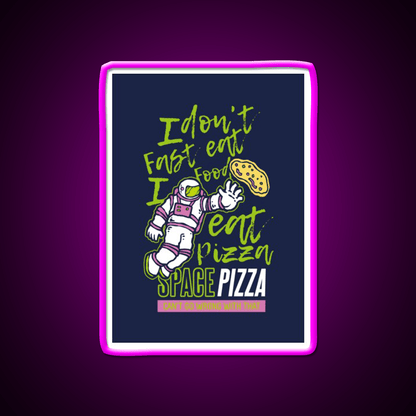 Astro Pizza Fast Food Led Neon Sign For Burger Place Rgb Color - Shineneon