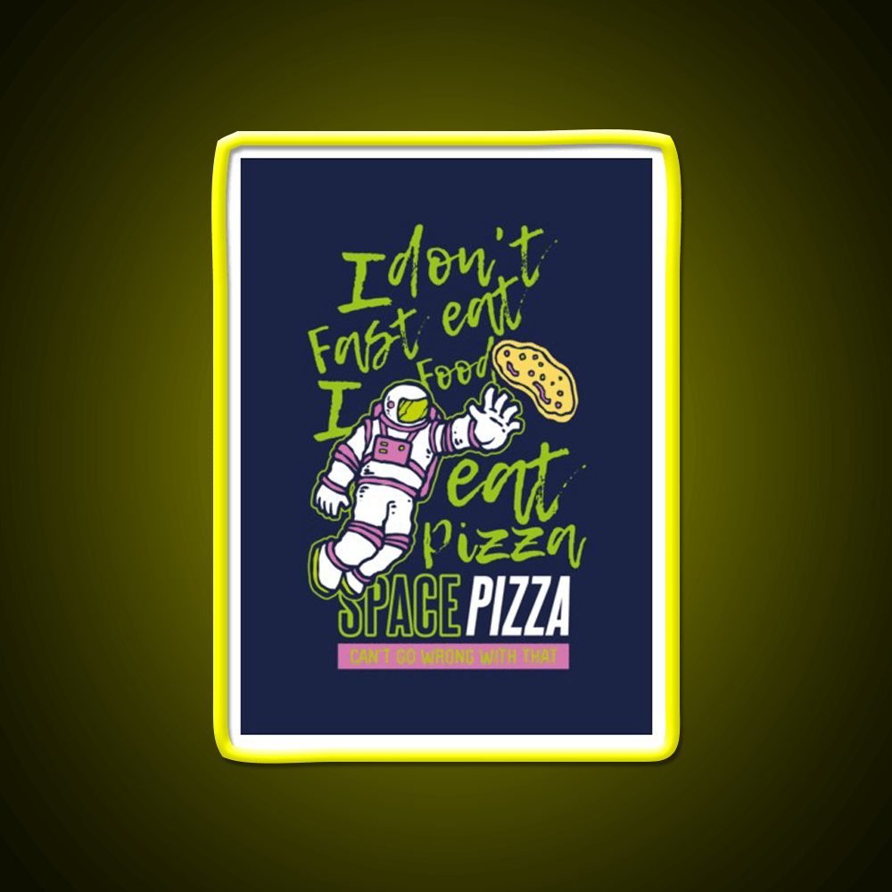 Astro Pizza Fast Food Led Neon Sign For Burger Place Rgb Color - Shineneon