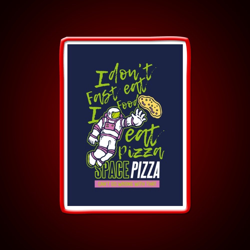 Astro Pizza Fast Food Led Neon Sign For Burger Place Rgb Color - Shineneon