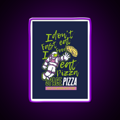 Astro Pizza Fast Food Led Neon Sign For Burger Place Rgb Color - Shineneon