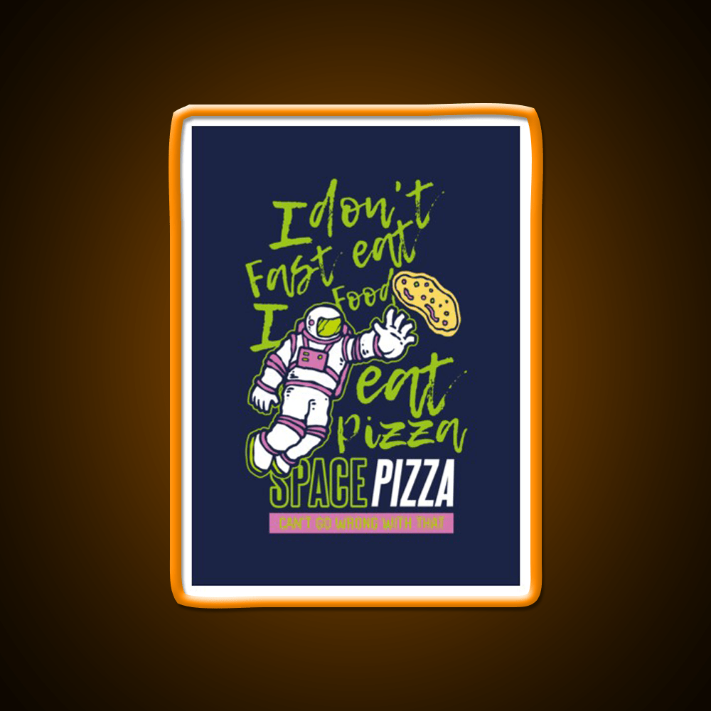 Astro Pizza Fast Food Led Neon Sign For Burger Place Rgb Color - Shineneon