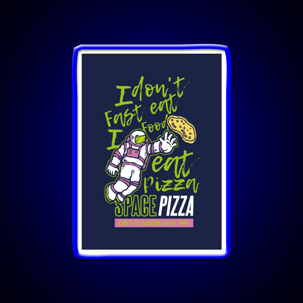 Astro Pizza Fast Food Led Neon Sign For Burger Place Rgb Color - Shineneon