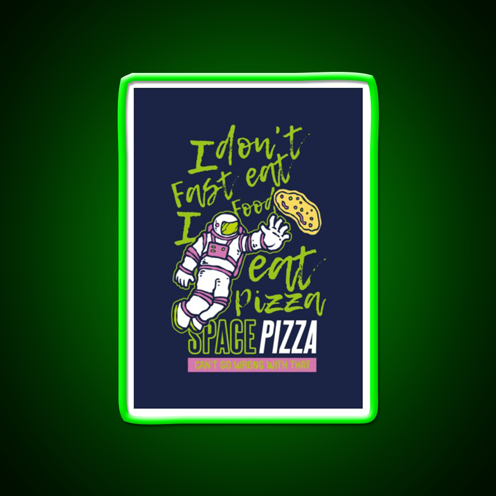 Astro Pizza Fast Food Led Neon Sign For Burger Place Rgb Color - Shineneon