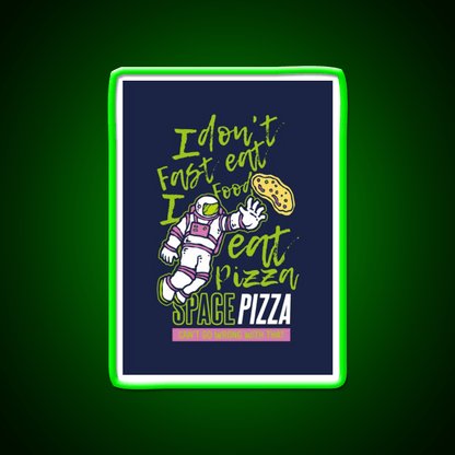 Astro Pizza Fast Food Led Neon Sign For Burger Place Rgb Color - Shineneon