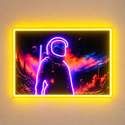 Astronaut Art Frame LED Neon Sign - Shineneon
