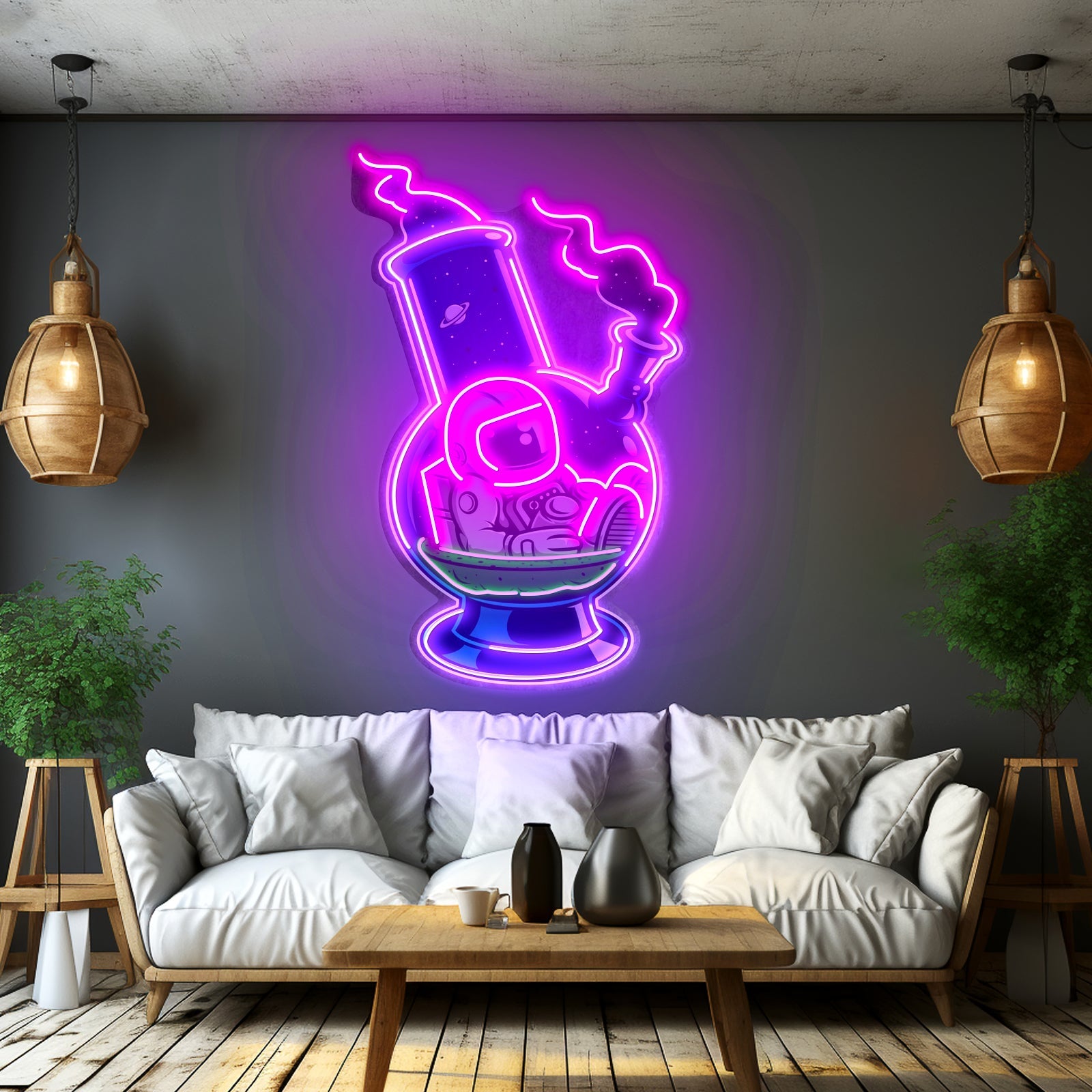 Astronaut Bong Custom Led Signs Artwork For Sale - Shineneon