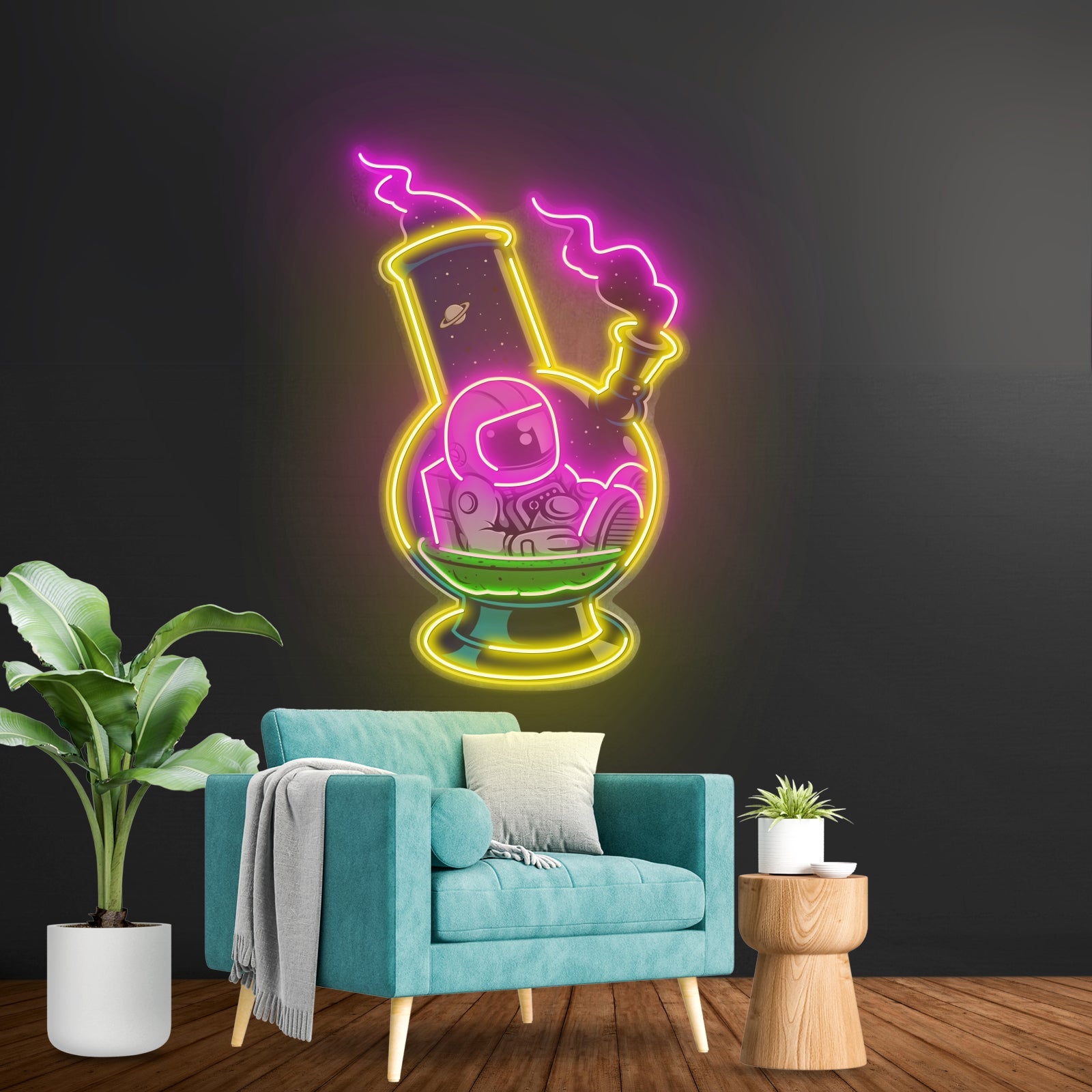 Astronaut Bong Custom Led Signs Artwork For Sale - Shineneon