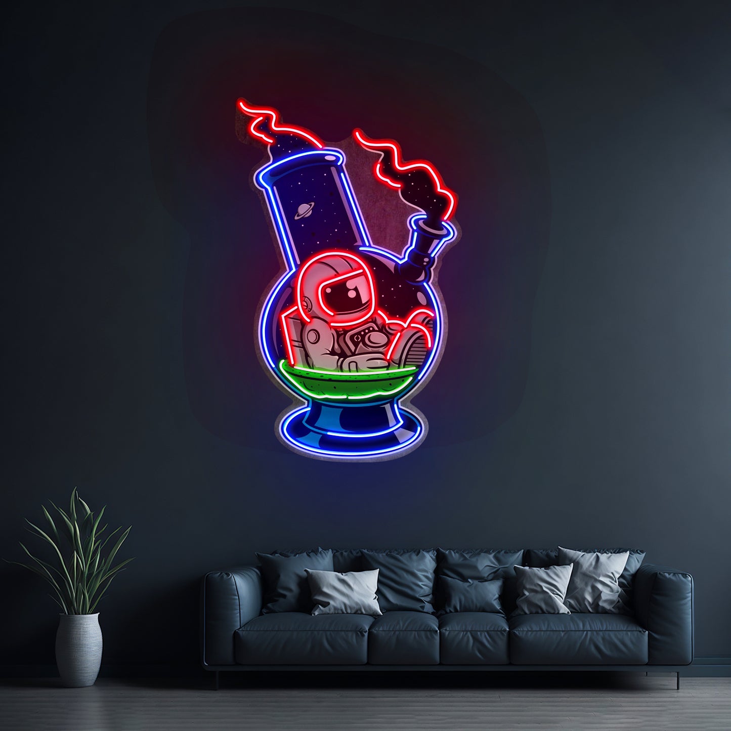 Astronaut Bong Custom Led Signs Artwork For Sale