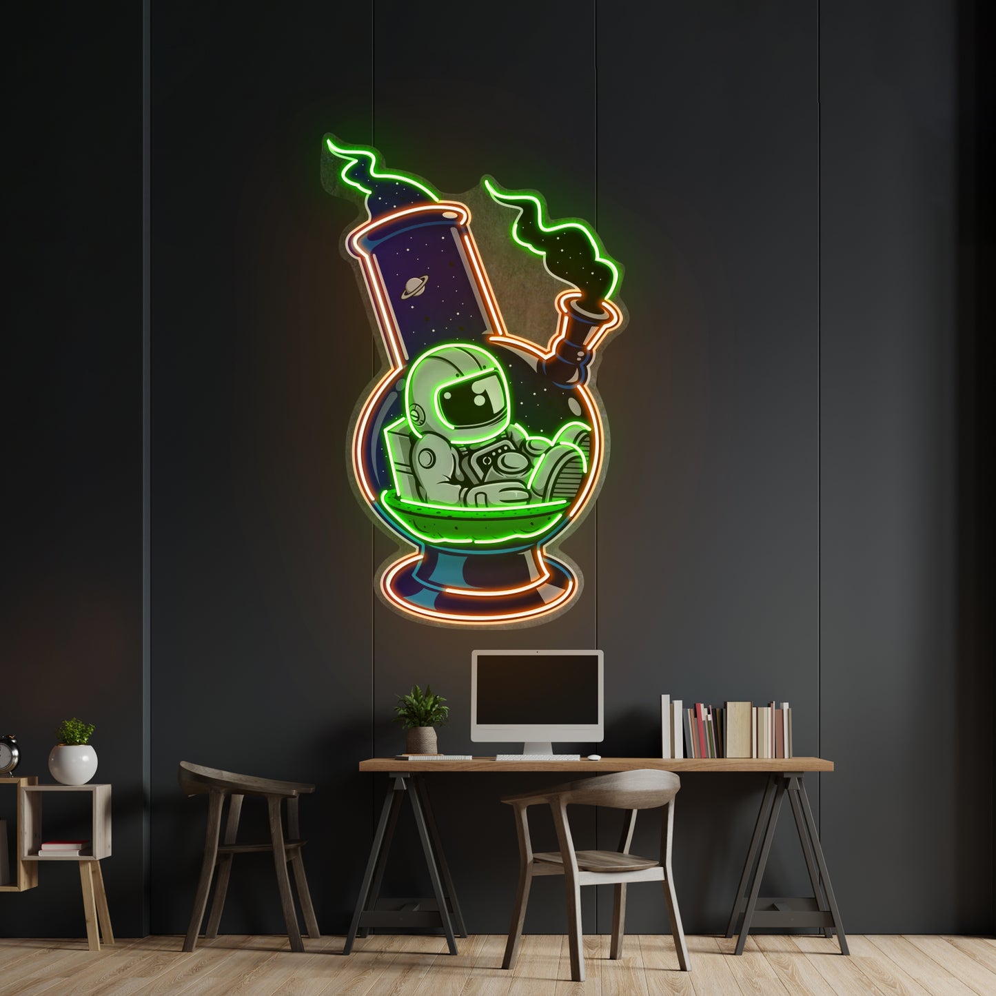 Astronaut Bong Custom Led Signs Artwork For Sale