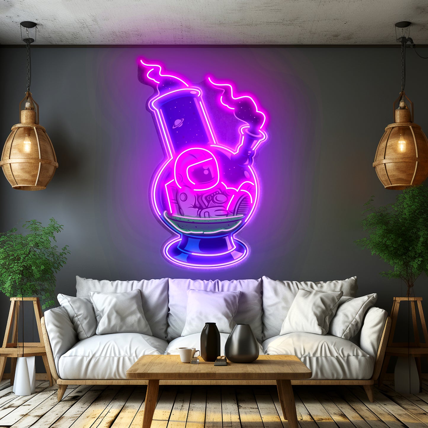 Astronaut Bong Custom Led Signs Artwork For Sale