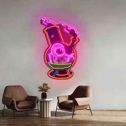 Astronaut Bong Custom Led Signs Artwork For Sale