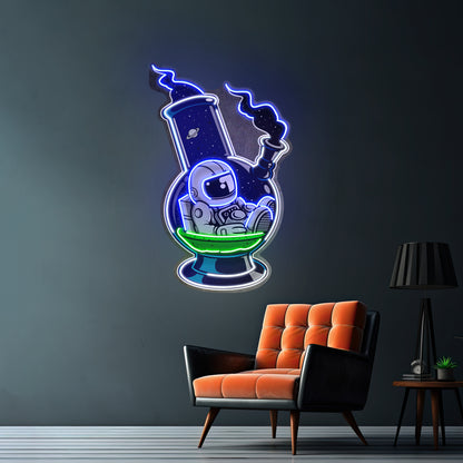 Astronaut Bong Custom Led Signs Artwork For Sale