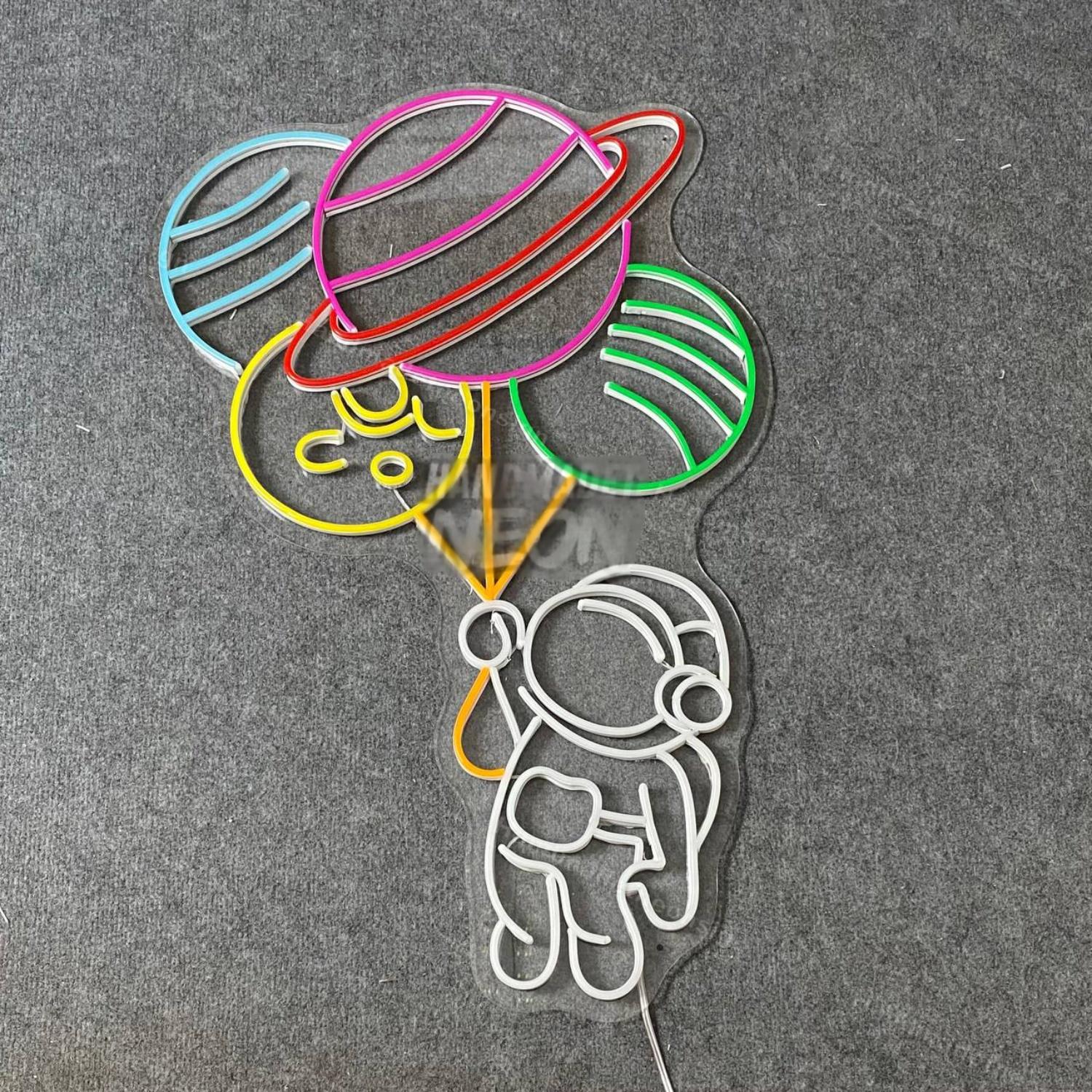 Astronaut Burger Led Neon Sign Hamburger Lover Gifts | Shineneon