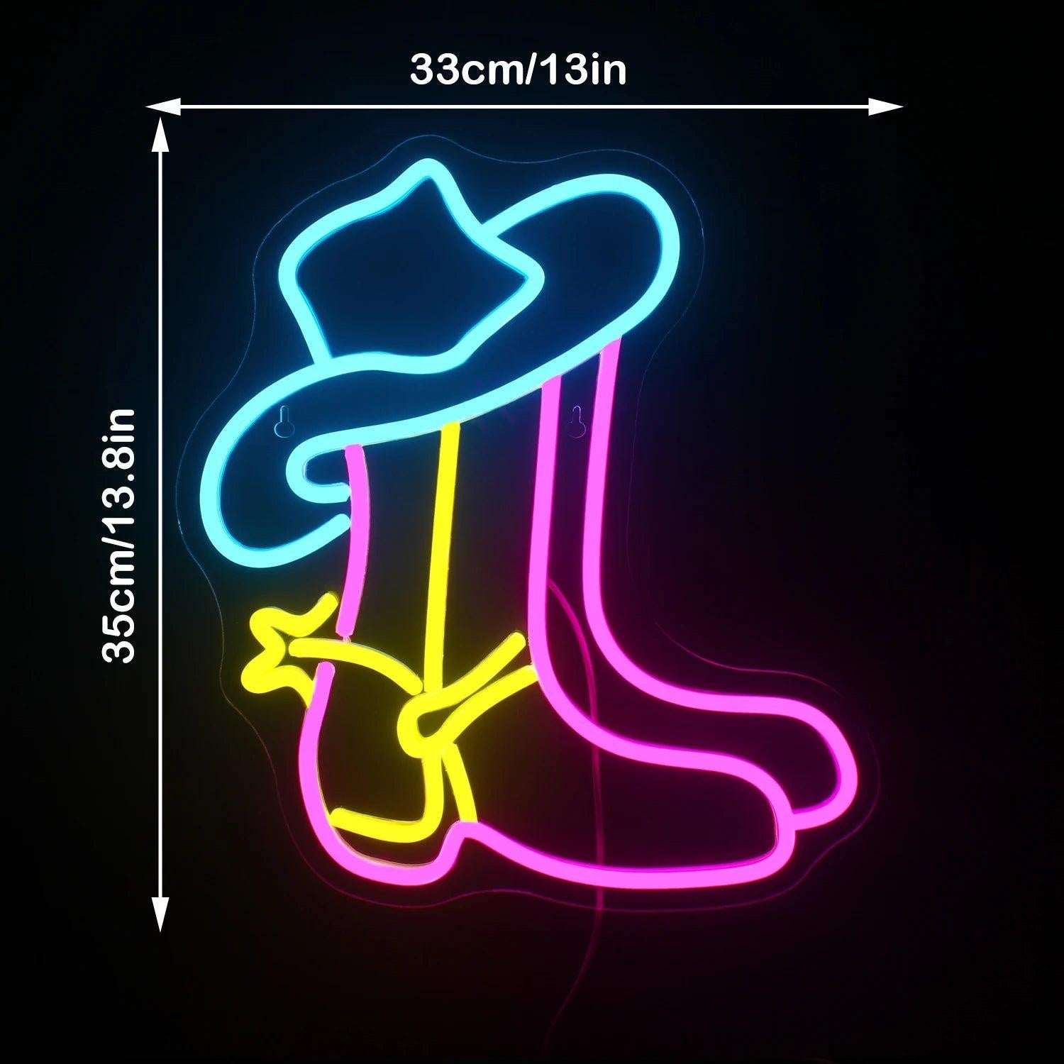 Cowboy Boot LED Neon Sign Affortable Neon Sign | Shineneon