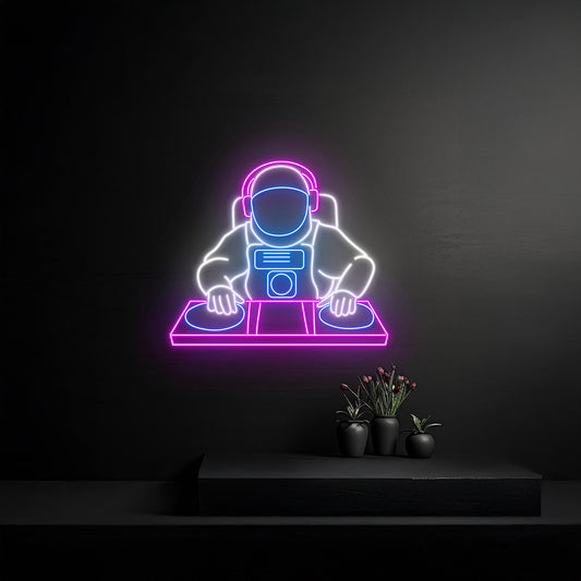 Astronaut Dj Neon Sign