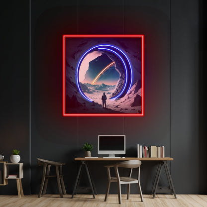 Astronaut Experiencing The Space Led Neon Sign Light Custom Led Signs - Shineneon