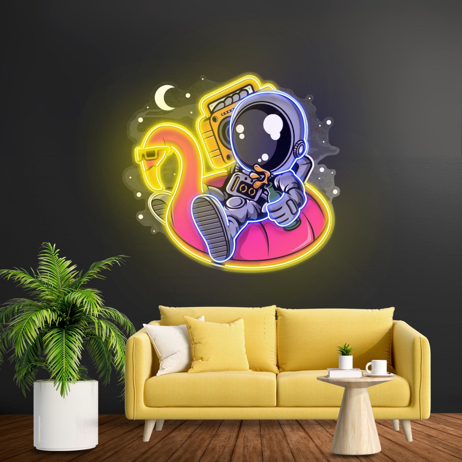 Astronaut Floaties Ballon Led Neon Sign Light Custom Led Signs - Shineneon