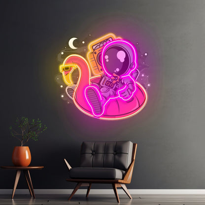Astronaut Floaties Ballon Led Neon Sign Light Custom Led Signs - Shineneon