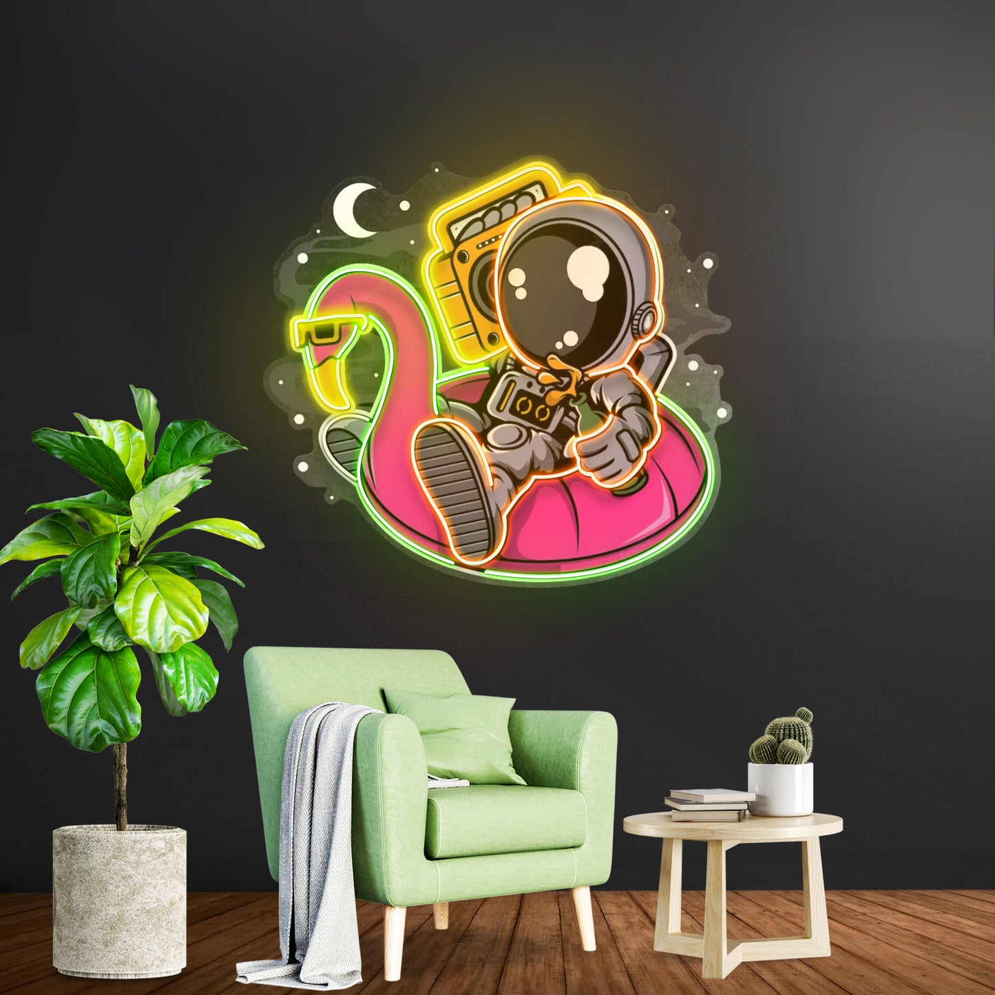 Astronaut Floaties Ballon Led Neon Sign Light Custom Led Signs