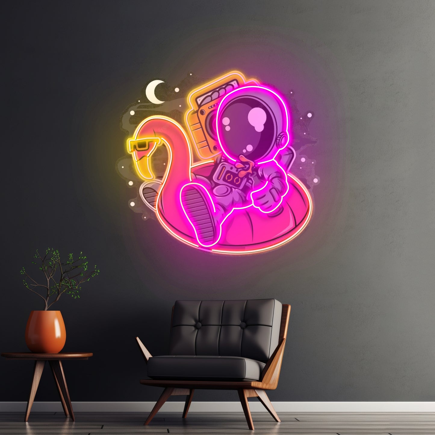 Astronaut Floaties Ballon Led Neon Sign Light Custom Led Signs