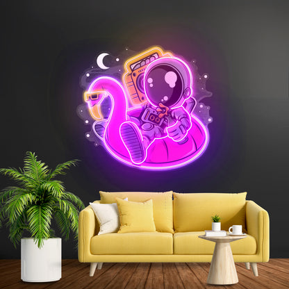 Astronaut Floaties Ballon Led Neon Sign Light Custom Led Signs