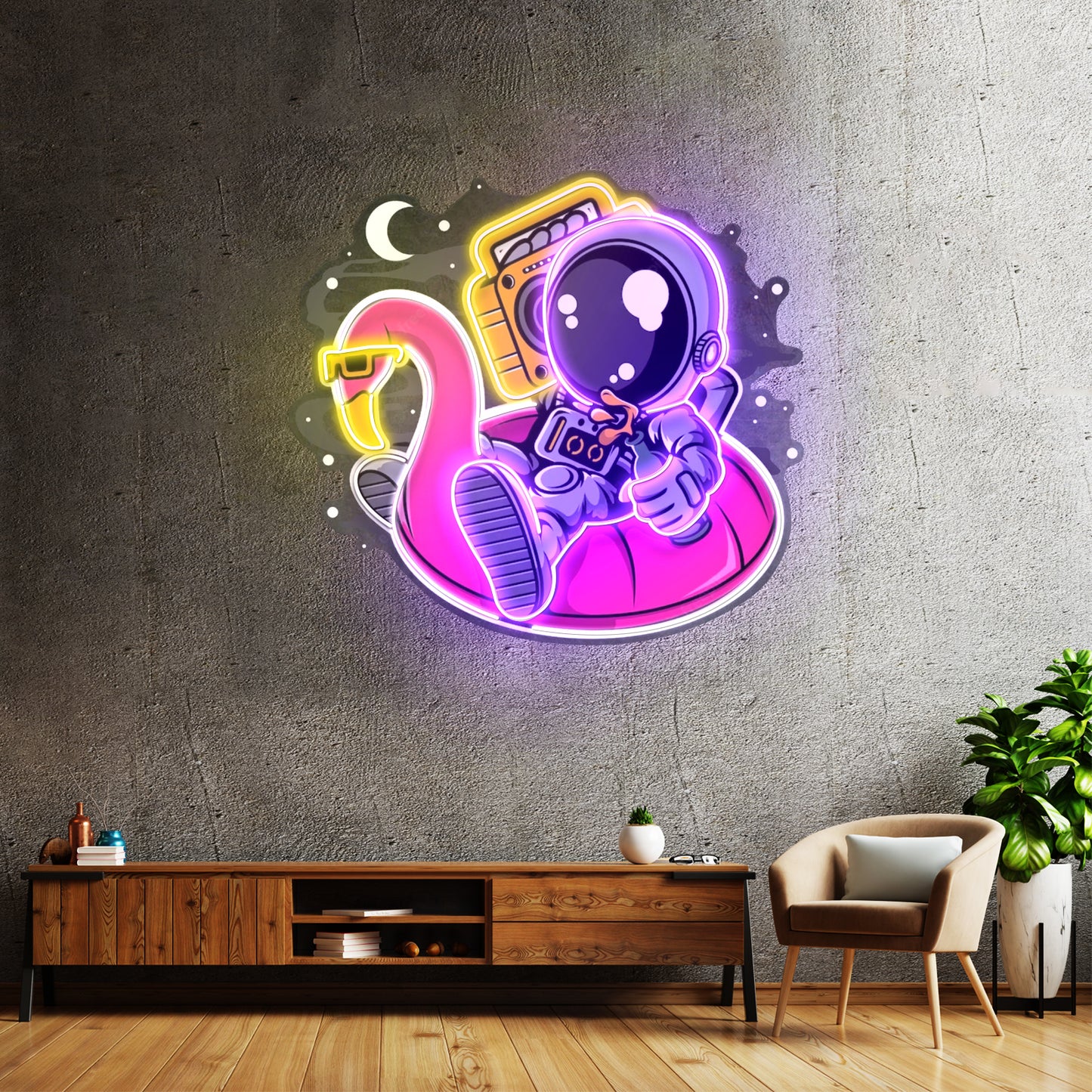 Astronaut Floaties Ballon Led Neon Sign Light Custom Led Signs