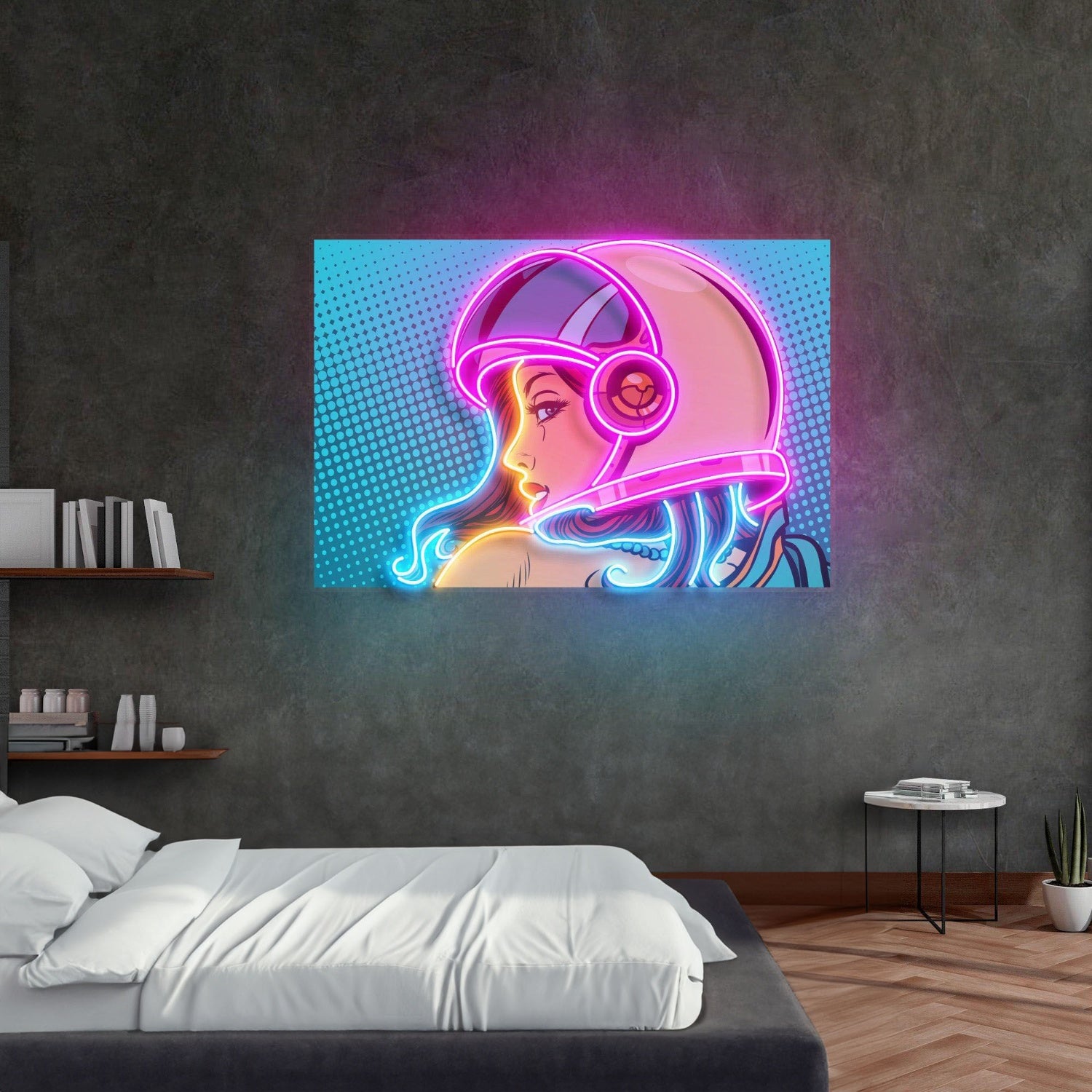 Astronaut Girl Led Neon Acrylic Artwork | Shineneon