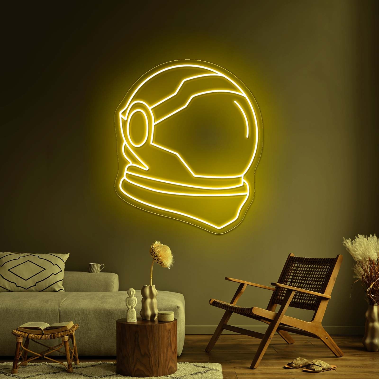 Astronaut Helmet Large Neon Signs - Shineneon
